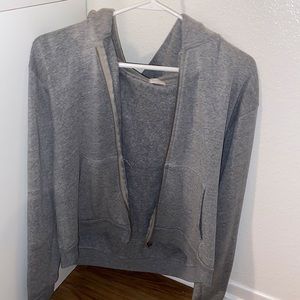 Gray John Galt Zip-Up Hoodie